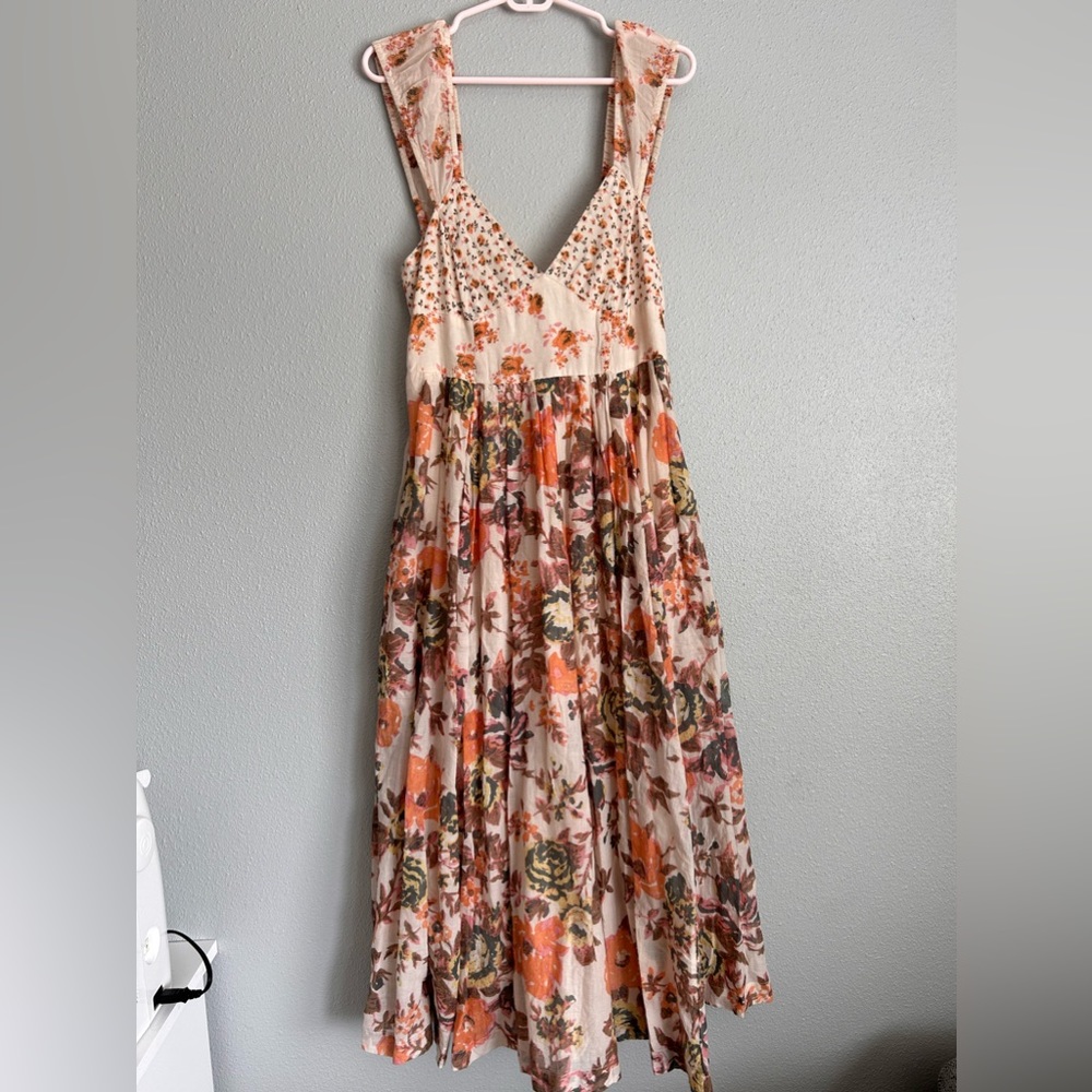FP Floral Cream midi dress